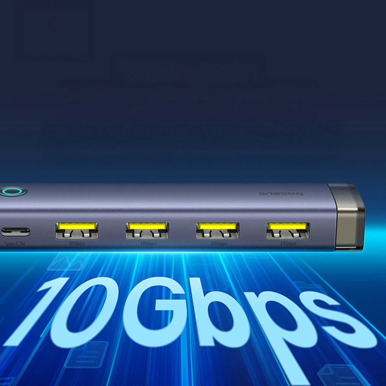 Baseus UltraJoy Series Hub USB-A/USB-C 4x USB-A 3.1 1x USB-C 5V