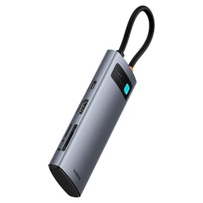 Hub USB-C Baseus Metal Gleam 7w1 HDMI 4K 60Hz / 3x USB 3.0 / USB-C PD / SD / microSD