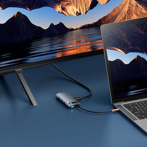 Hub USB-C Baseus Metal Gleam 7w1 HDMI 4K 60Hz / 3x USB 3.0 / USB-C PD / SD / microSD