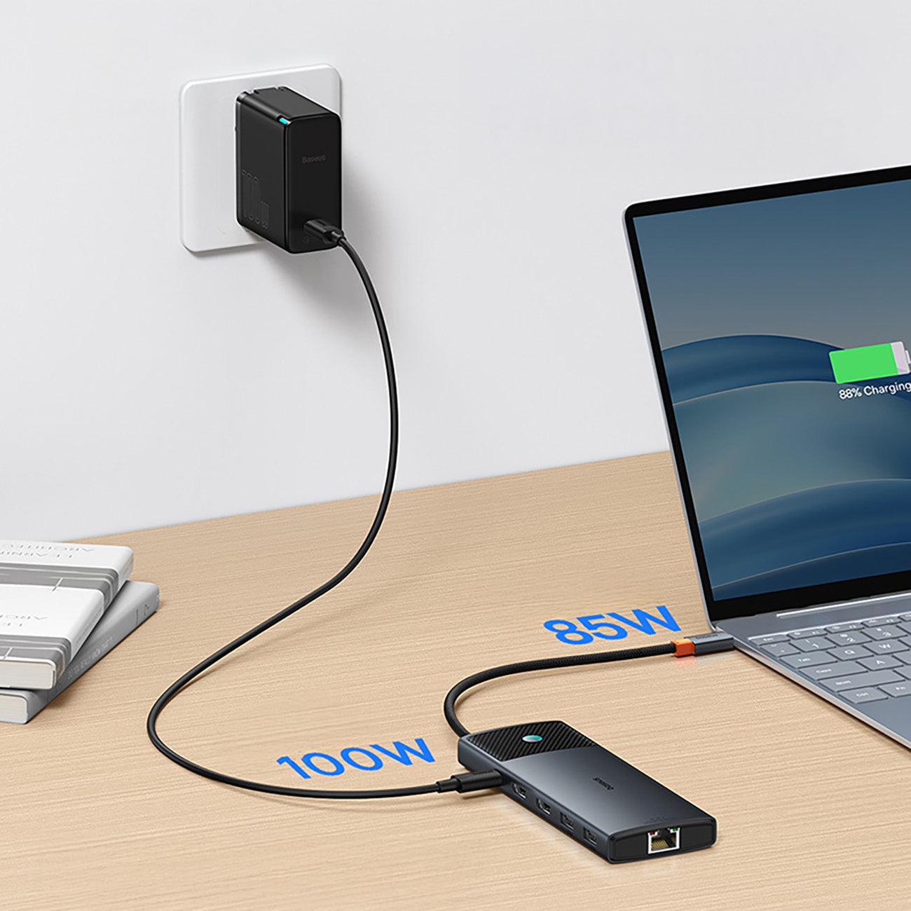 Baseus Metal Gleam II Hub USB-C 10w1 HDMI USB-A USB-C RJ45 SD/TF