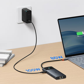 Baseus Metal Gleam II Hub USB-C 10w1 HDMI USB-A USB-C RJ45 SD/TF