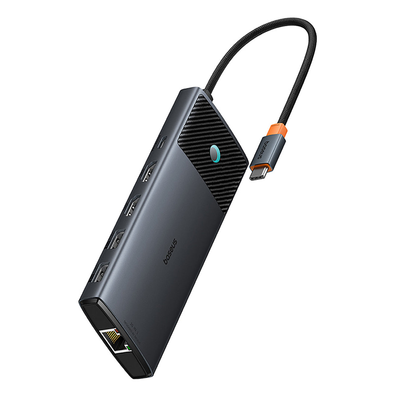 Baseus Metal Gleam II Hub USB-C 10w1 HDMI USB-A USB-C RJ45 SD/TF