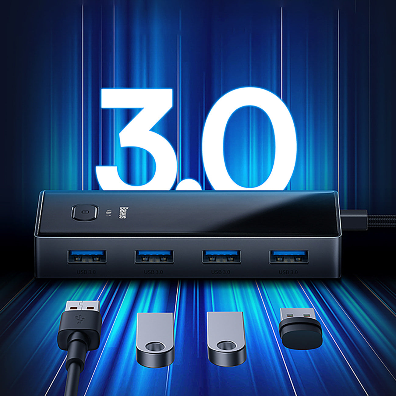 Baseus PioneerJoy Hub USB-C 4x USB-A 3.0