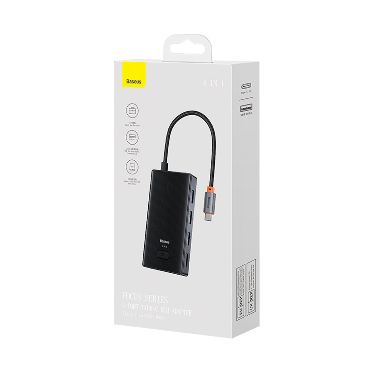 Baseus PioneerJoy Hub USB-C 4x USB-A 3.0