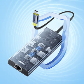 Baseus UltraJoy Series Hub USB-C 7w1 HDMI 4K 60Hz USB-A 3.1 USB-C 3.1 PD RJ45