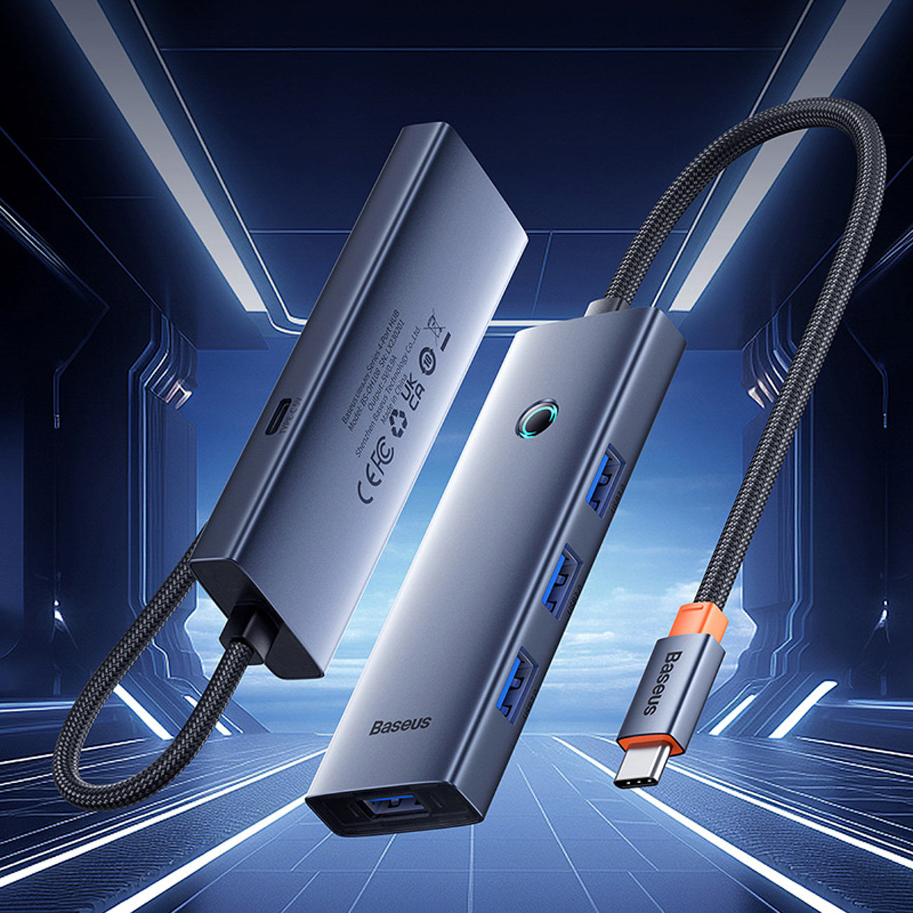 Baseus UltraJoy Series Hub USB-C 4x USB-A 3.0 1x USB-C 5V