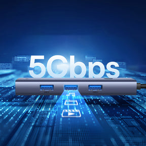 Baseus UltraJoy Series Hub USB-C 4x USB-A 3.0 1x USB-C 5V