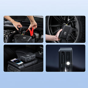Baseus Super Energy BS-CH013 Jump starter 4w1 600A z latarką / powerbankiem 6000mAh / kompresorem