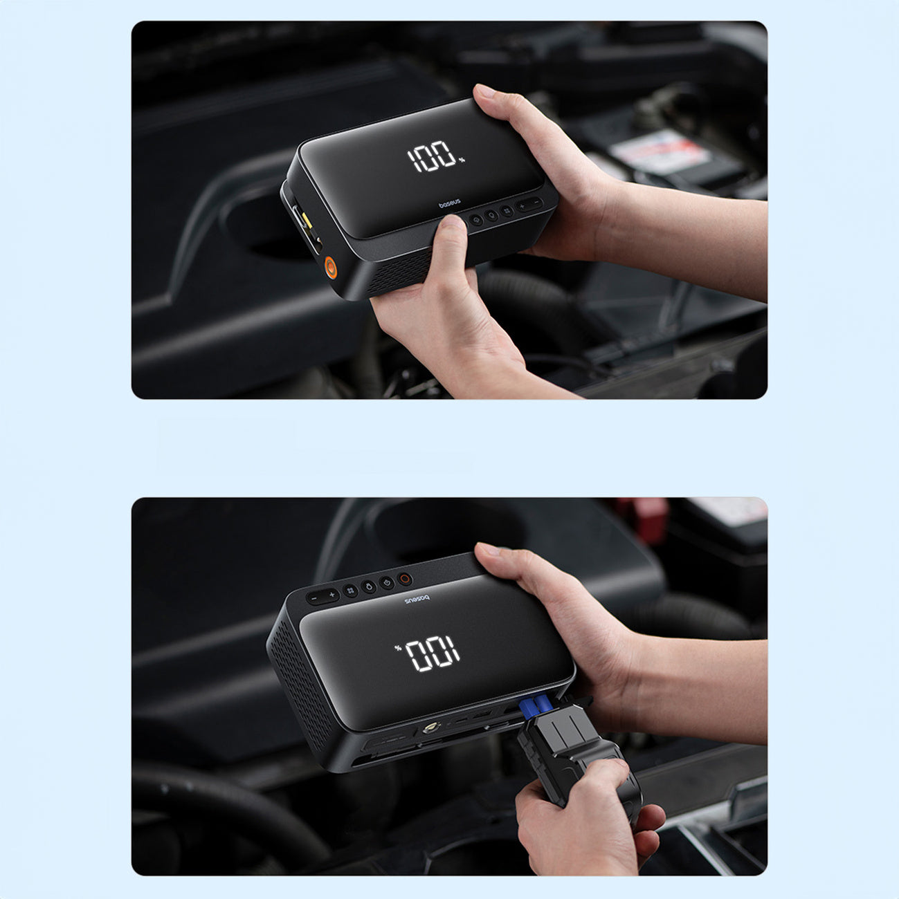 Baseus Super Energy BS-CH013 Jump starter 4w1 600A z latarką / powerbankiem 6000mAh / kompresorem