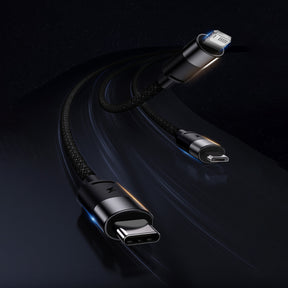 Baseus StarSpeed Kabel 3w1 USB-A – micro USB / Lightning / USB-C 3.5A 1.2m