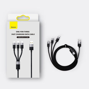 Baseus StarSpeed Kabel 3w1 USB-A – micro USB / Lightning / USB-C 3.5A 1.2m