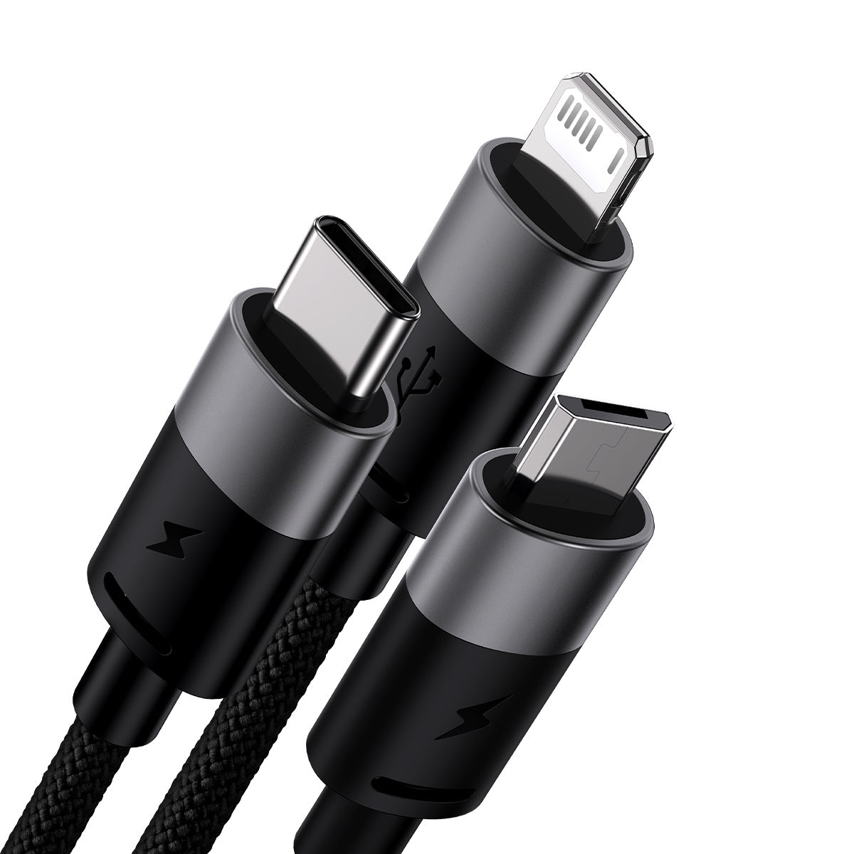 Baseus StarSpeed Kabel 3w1 USB-A – micro USB / Lightning / USB-C 3.5A 1.2m