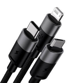Baseus StarSpeed Kabel 3w1 USB-A – micro USB / Lightning / USB-C 3.5A 1.2m