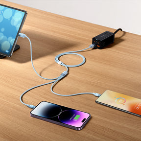 Baseus StarSpeed Kabel 3w1 USB-A – micro USB / Lightning / USB-C 3.5A 1.2m
