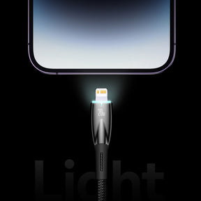 Baseus Glimmer Series Kabel USB-C – Lightning PD 20W 480 Mb/s 1m