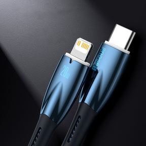 Baseus Glimmer Series Kabel USB-C – Lightning PD 20W 480 Mb/s 1m