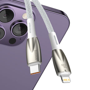 Baseus Glimmer Series Kabel USB-C – Lightning PD 20W 480 Mb/s 1m