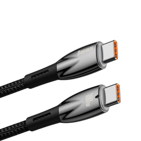 Baseus Glimmer Series Kabel USB-C – USB-C PD 100W 5A 480Mb/s 1m
