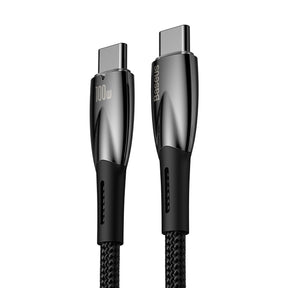 Baseus Glimmer Series Kabel USB-C – USB-C PD 100W 5A 480Mb/s 1m