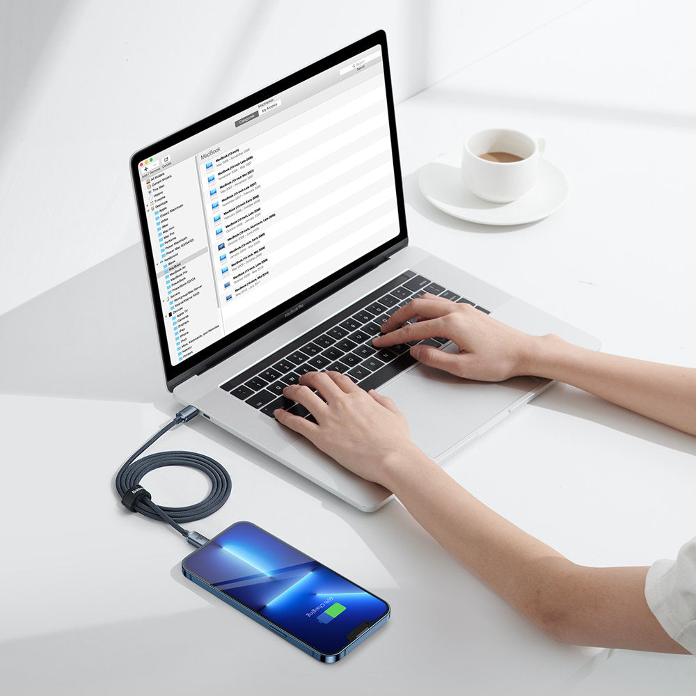 Kabel Baseus CAJY000201 Lightning - USB-C PD QC 20W 480Mb/s 1,2m