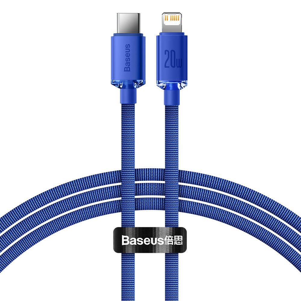 Baseus Crystal Shine Series Kabel USB-C – Lightning PD 20W 480Mb/s 1,2m