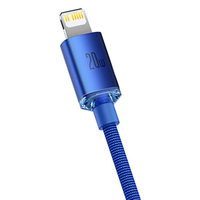 Baseus Crystal Shine Series Kabel USB-C – Lightning PD 20W 480Mb/s 1,2m
