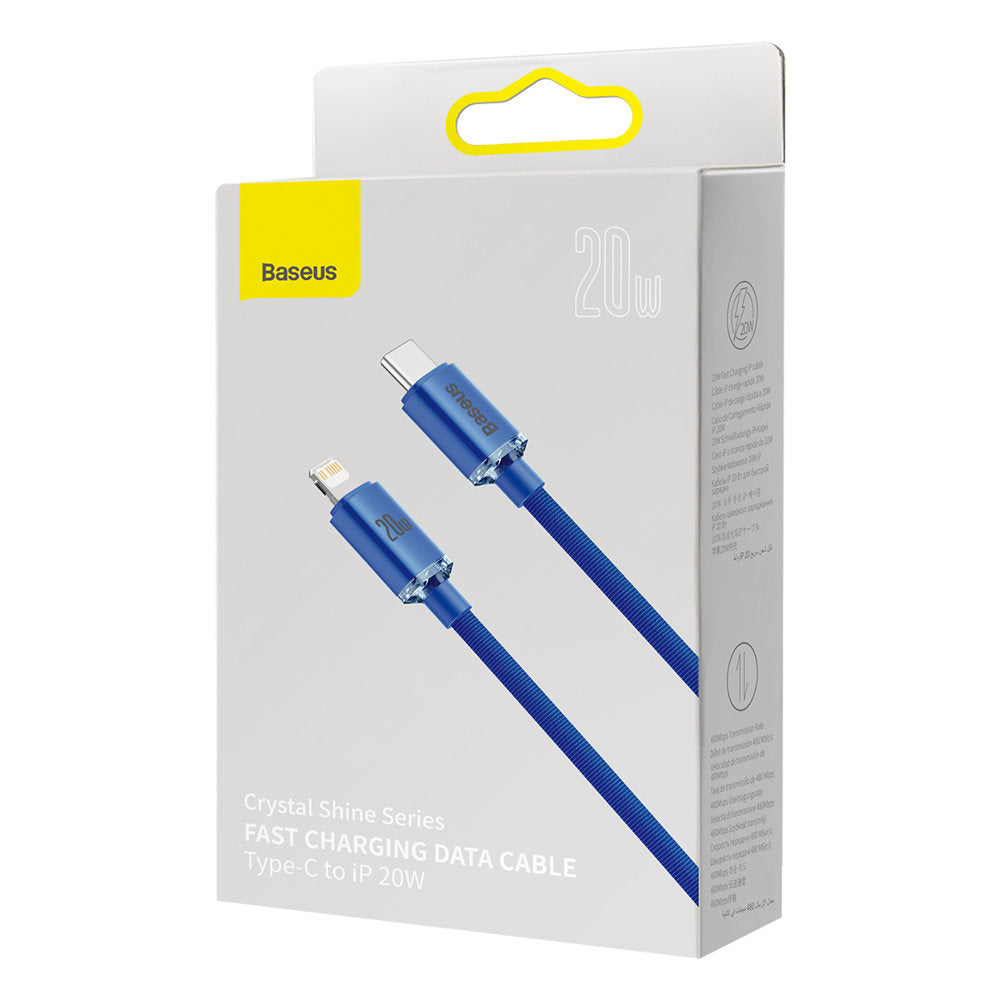 Baseus Crystal Shine Series Kabel USB-C – Lightning PD 20W 480Mb/s 1,2m