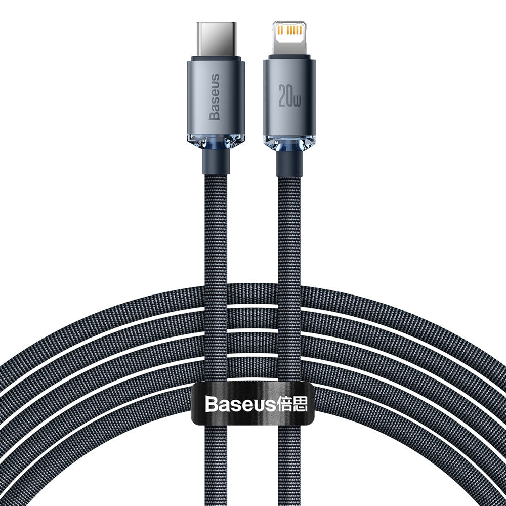 Baseus Crystal Shine Series Kabel Lightning – USB-C PD QC 20W 480Mb/s 2m