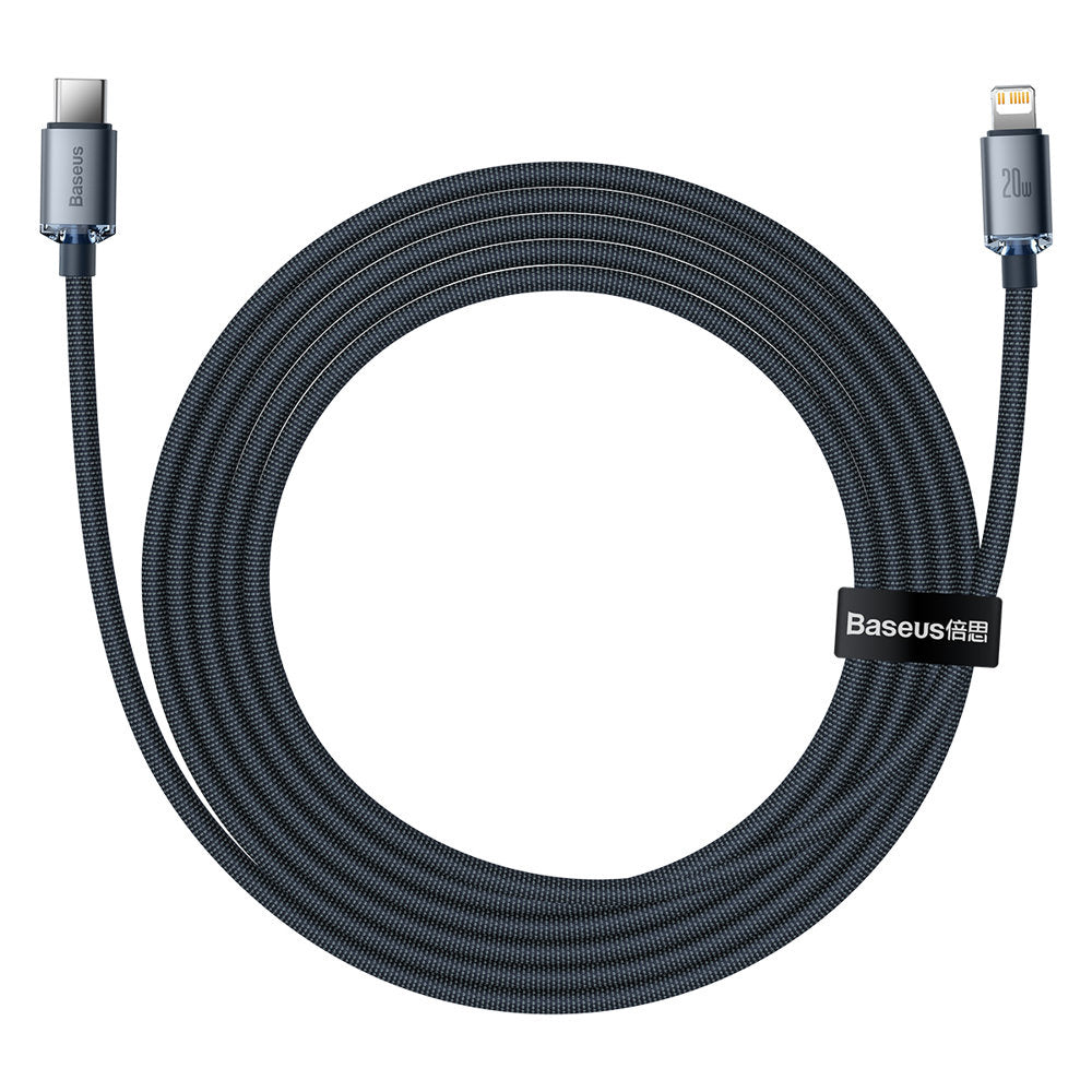 Baseus Crystal Shine Series Kabel Lightning – USB-C PD QC 20W 480Mb/s 2m