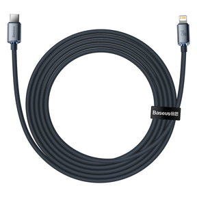 Baseus Crystal Shine Series Kabel Lightning – USB-C PD QC 20W 480Mb/s 2m