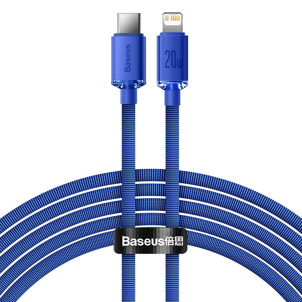 Baseus Crystal Shine Series Kabel USB-C – Lightning PD 20W 480Mb/s 2m