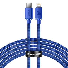Baseus Crystal Shine Series Kabel USB-C – Lightning PD 20W 480Mb/s 2m