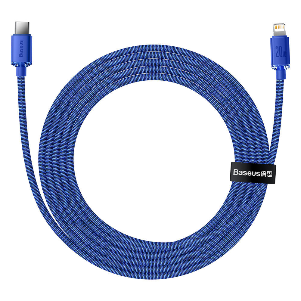 Baseus Crystal Shine Series Kabel USB-C – Lightning PD 20W 480Mb/s 2m