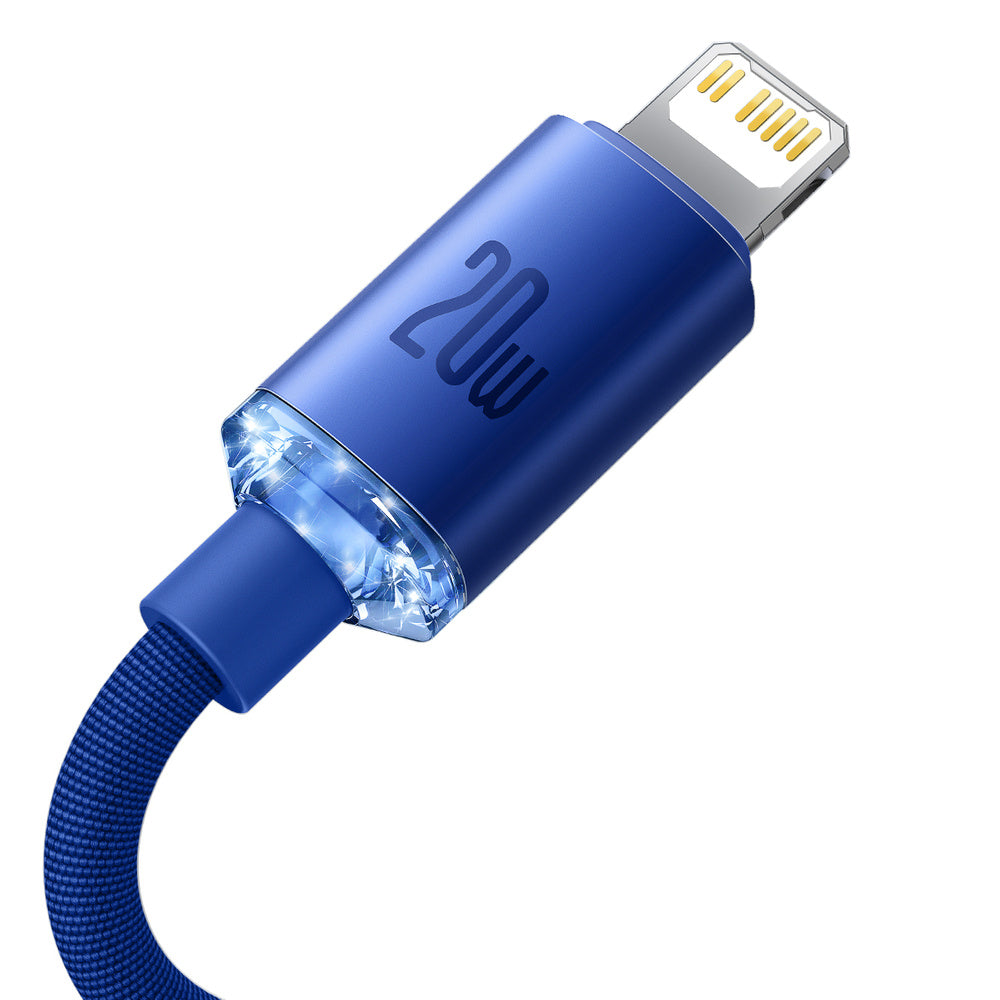 Baseus Crystal Shine Series Kabel USB-C – Lightning PD 20W 480Mb/s 2m