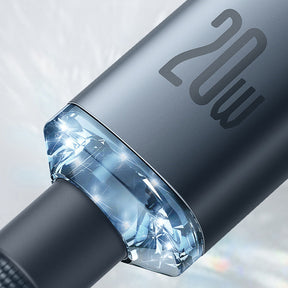 Baseus Crystal Shine Series Kabel USB-C – Lightning PD 20W 480Mb/s 2m