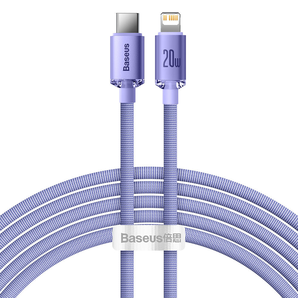 Baseus Crystal Shine Series Kabel USB-C – Lightning PD 20W 480Mb/s 2m