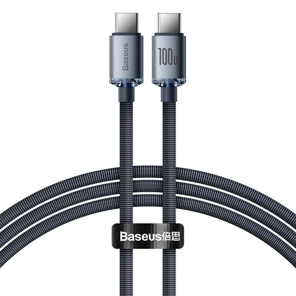 Baseus Crystal Shine Series Kabel USB-C - USB-C PD 100W 5A 480Mb/s 1,2m