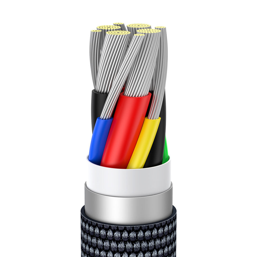 Baseus Crystal Shine Series Kabel USB-C - USB-C PD 100W 5A 480Mb/s 1,2m