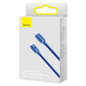 Baseus Crystal Shine Series Kabel USB-C - USB-C PD 100W 5A 480Mb/s 1,2m