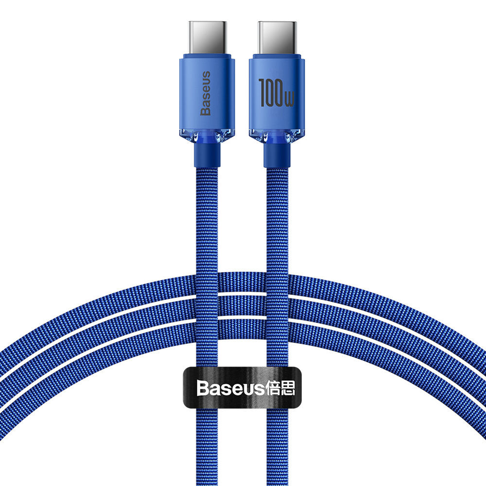 Baseus Crystal Shine Series Kabel USB-C - USB-C PD 100W 5A 480Mb/s 1,2m