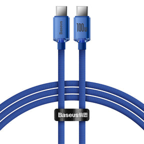 Baseus Crystal Shine Series Kabel USB-C - USB-C PD 100W 5A 480Mb/s 1,2m