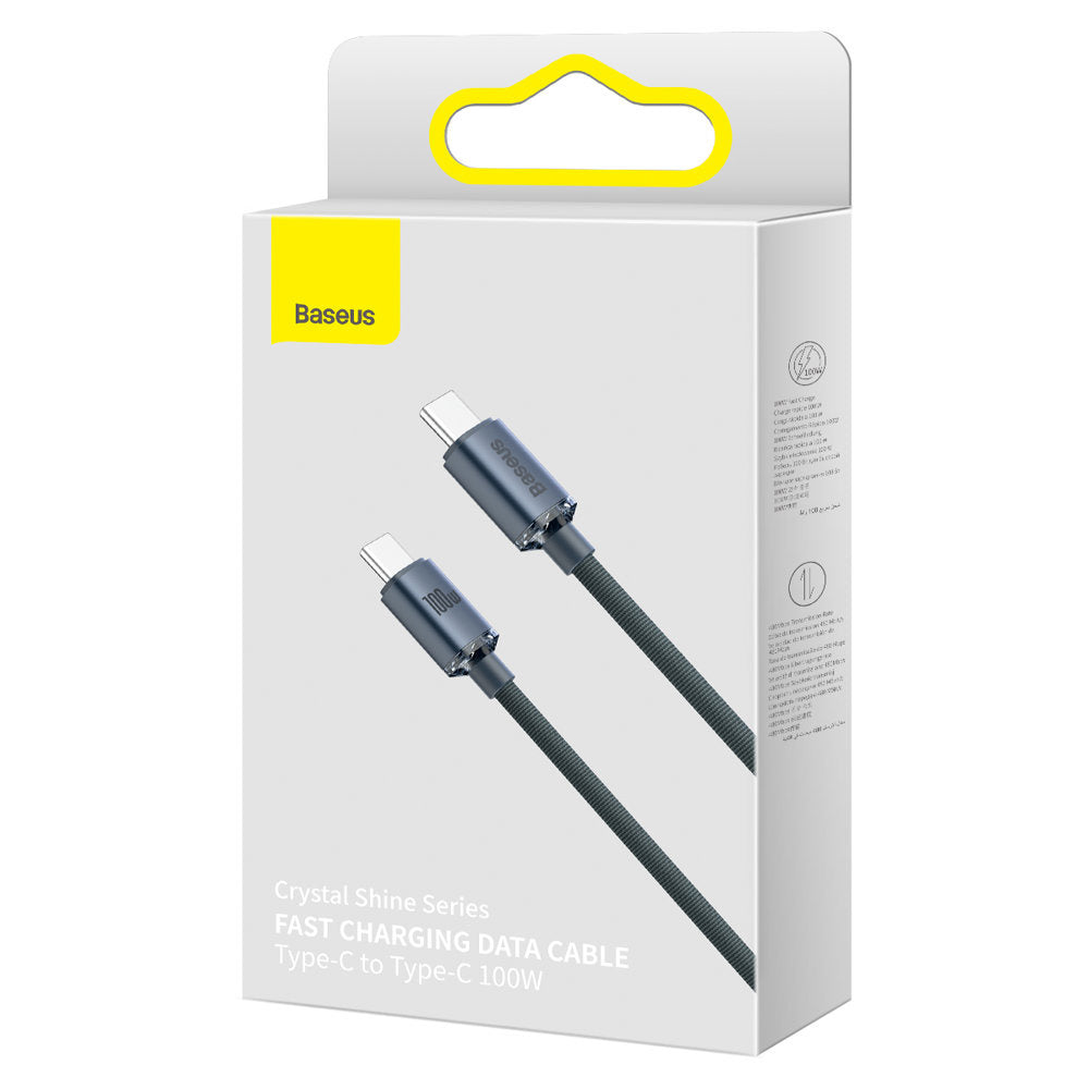 Baseus Crystal Shine Series Kabel USB-C – USB-C PD 100W 5A 480Mb/s 2m