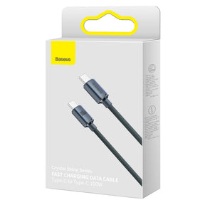 Baseus Crystal Shine Series Kabel USB-C – USB-C PD 100W 5A 480Mb/s 2m