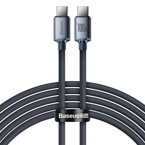 Baseus Crystal Shine Series Kabel USB-C – USB-C PD 100W 5A 480Mb/s 2m