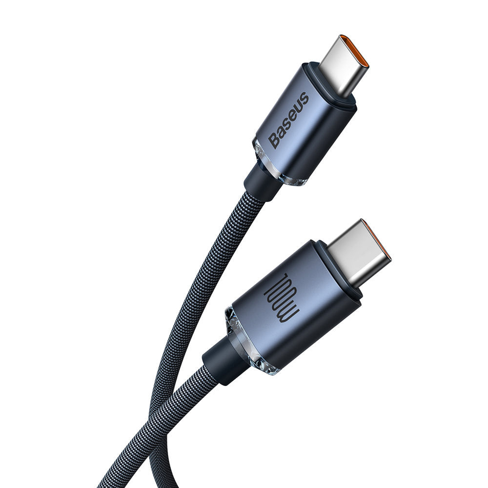 Baseus Crystal Shine Series Kabel USB-C – USB-C PD 100W 5A 480Mb/s 2m