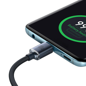 Baseus Crystal Shine Series Kabel USB-C – USB-C PD 100W 5A 480Mb/s 2m