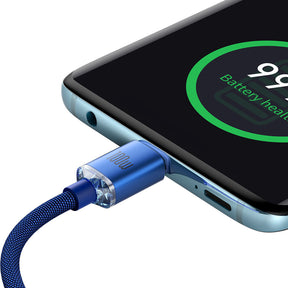 Baseus Crystal Shine Series Kabel USB-C - USB-C PD 100W 480Mb/s 2m