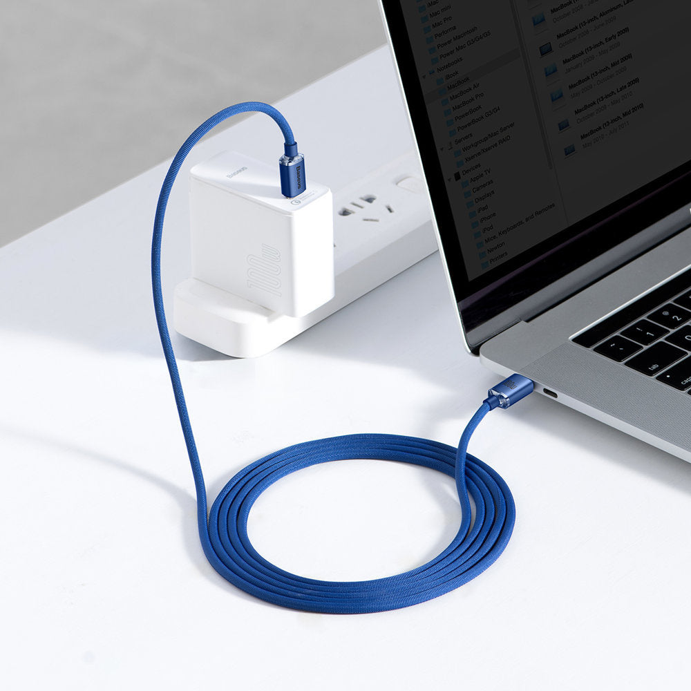 Baseus Crystal Shine Series Kabel USB-C - USB-C PD 100W 480Mb/s 2m
