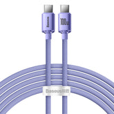 Baseus Crystal Shine Series Kabel USB-C – USB-C PD QC 100W 5A 480 Mb/s 2m