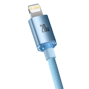 Baseus Crystal Shine CAJY001303 Kabel Lightning – USB-C PD 20W 480 Mb/s 1,2m